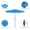 Pure Garden 9-Foot Outdoor Patio Umbrella with Base, Blue 83-OUT5443B - alternate 2